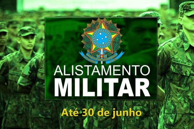 Prazo para alistamento militar vai até 30 de junho