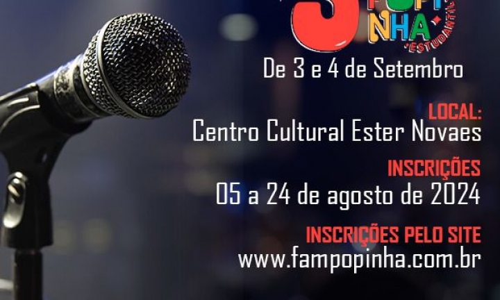 Inscrições para 3ª Fampopinha Estudantil estão abertas até 24 de agosto