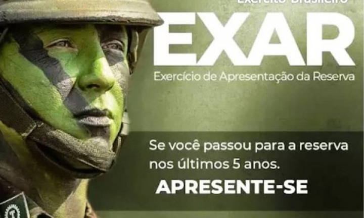 Junta Militar de Avaré convoca reservistas e ex-militares para o Exar/2024