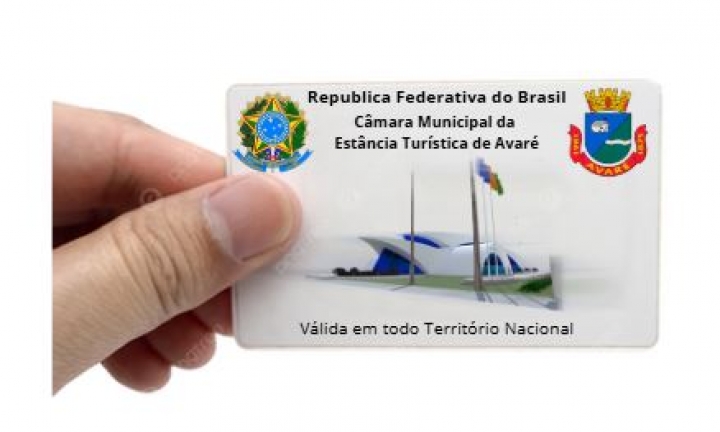 Câmara Municipal de Avaré institui a Carteira Funcional dos Vereadores