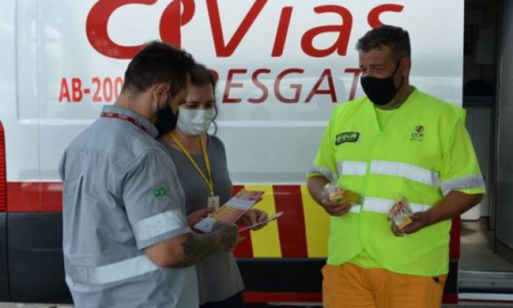 CCR SPVias realiza ações educativas durante a Semana Nacional de Trânsito