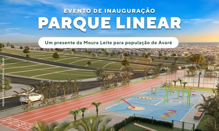 Parque Linear da Moura Leite será inaugurado no próximo dia 19 de agosto