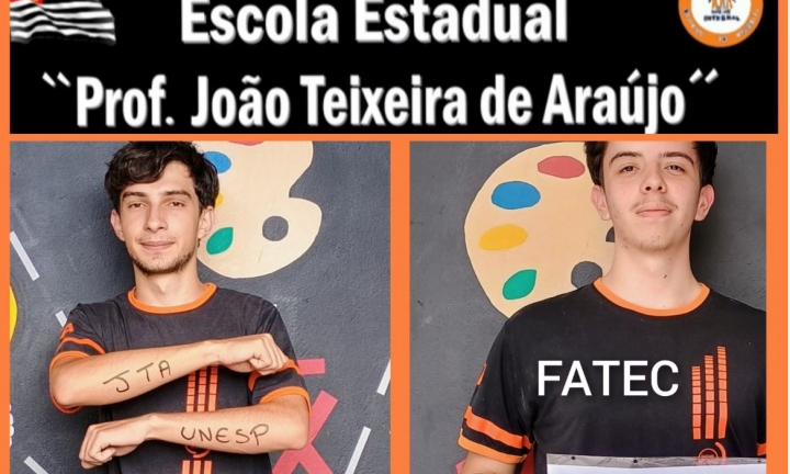 Alunos da PEI João Teixeira de Araújo conquistam vagas em universidades públicas