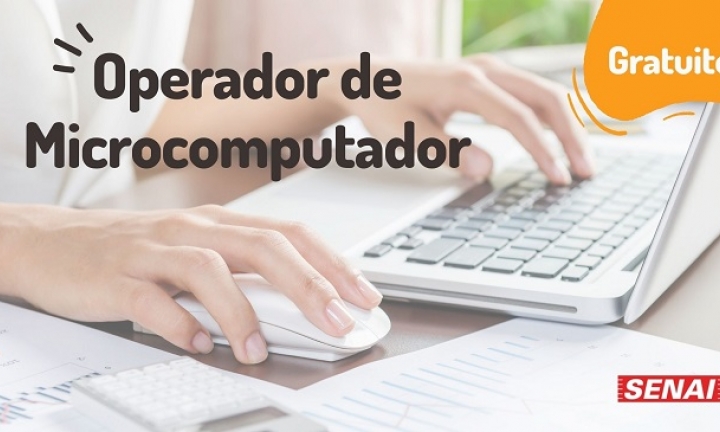 Curso gratuito de Operador de Microcomputador está com inscrições abertas