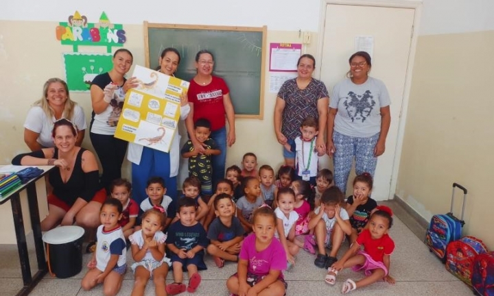 Prevenção a escorpiões é tema de palestra na creche Maria Izabel 