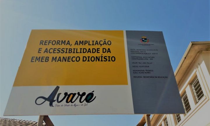 Prefeitura da inicio à reforma da EMEB Maneco Dionísio