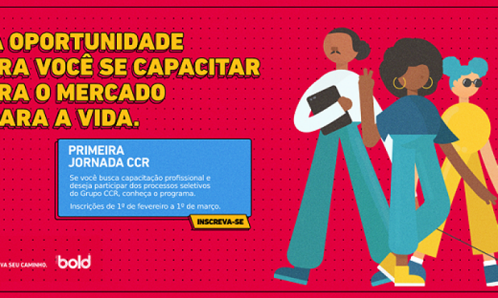 Inscrições abertas para o Programa Primeira Jornada CCR