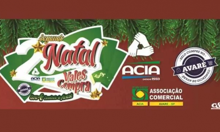 Ganhadores da campanha de Natal da ACIA têm até o dia 30 para retirarem prêmios