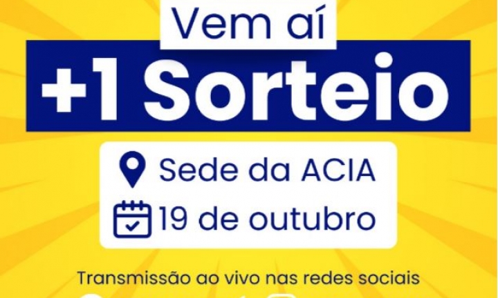 ACIA promove mais um sorteio da promoção dos R$ 100 mil em Vales-Compras