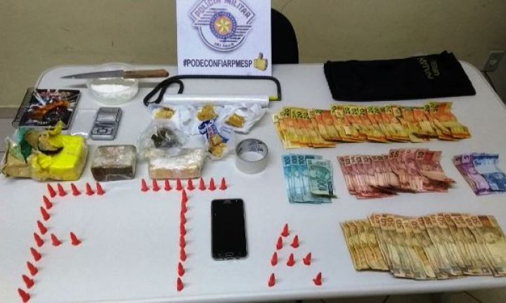 Força Tática prende casal com maconha, cocaína e crack