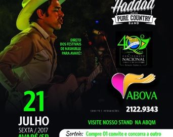 Show country da ABQM tem renda em prol da Abova