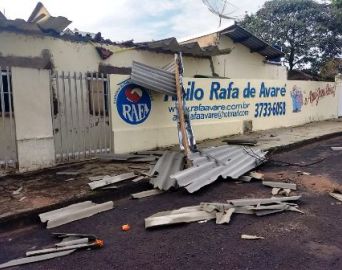 Chuva causou grandes estragos em Avaré