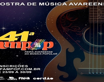 41ª Fampop está com inscrições abertas para artistas de Avaré