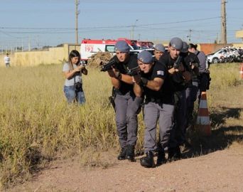 Polícia Militar realiza treinamento em conjunto com o SAMU