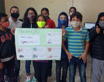 Alunos de escolas municipais desenvolvem atividades em projeto contra a Dengue