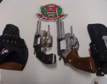 Polícia recupera armas furtadas de professor aposentado