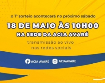 Campanha Vales-Compra da ACIA tem seu primeiro sorteio no sábado, 18