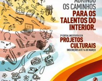 Artistas da região poderão se inscrever no 2º edital do Instituto CCR