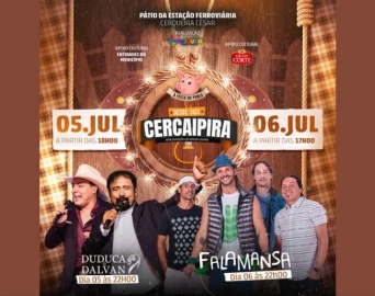 Cercaipira terá shows de Duduca & Dalvan e Falamansa nos dias 5 e 6 de julho