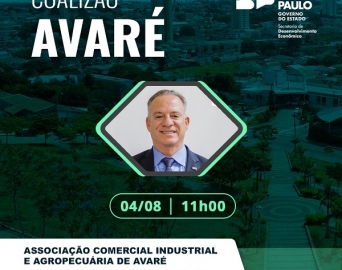 Secretário de Estado vem a Avaré para realizar coalizão empresarial