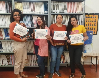 Alunos do curso de Soroban Adaptado recebem certificado