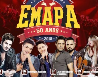 Prefeitura divulga os primeiros shows da Emapa 2018