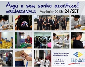 Eduvale está com inscrições abertas para o Vestibular 2018