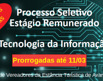 Câmara prorroga inscrições para processo seletivo de estágio em TI