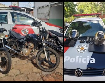 Polícia Militar recupera motos e objetos produtos de furto