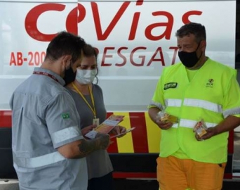 CCR SPVias realiza ações educativas durante a Semana Nacional de Trânsito