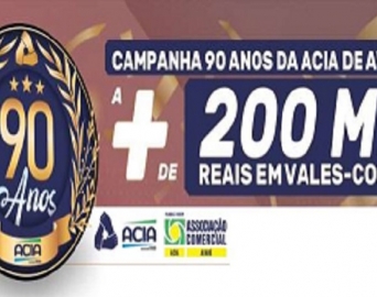 ACIA promoveu o primeiro sorteio de vales-compras da Campanha dos 90 anos