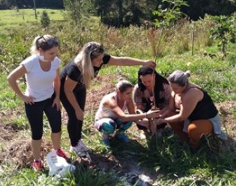 Alunos participam de palestras sobre uso do solo e erosão