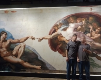 Jovens da Fundação CASA de Cerqueira visitam mostra sobre Michelangelo