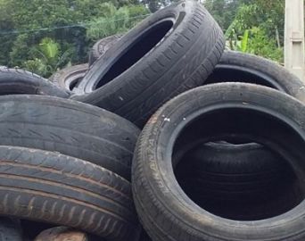 Campanha cria ponto de coleta para pneus sem uso