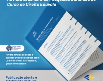 Curso de Direito da Eduvale cria revista que compila pesquisas jurídicas