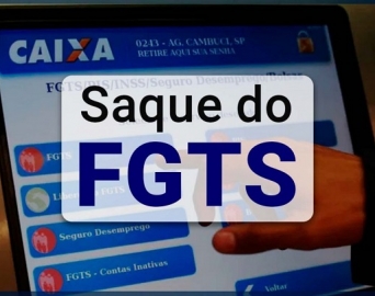 Saque extraordinário do FGTS começa na quarta-feira, dia 20