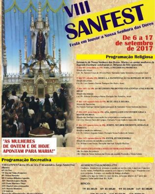 8ª San Fest acontece de 6 a 17 de setembro